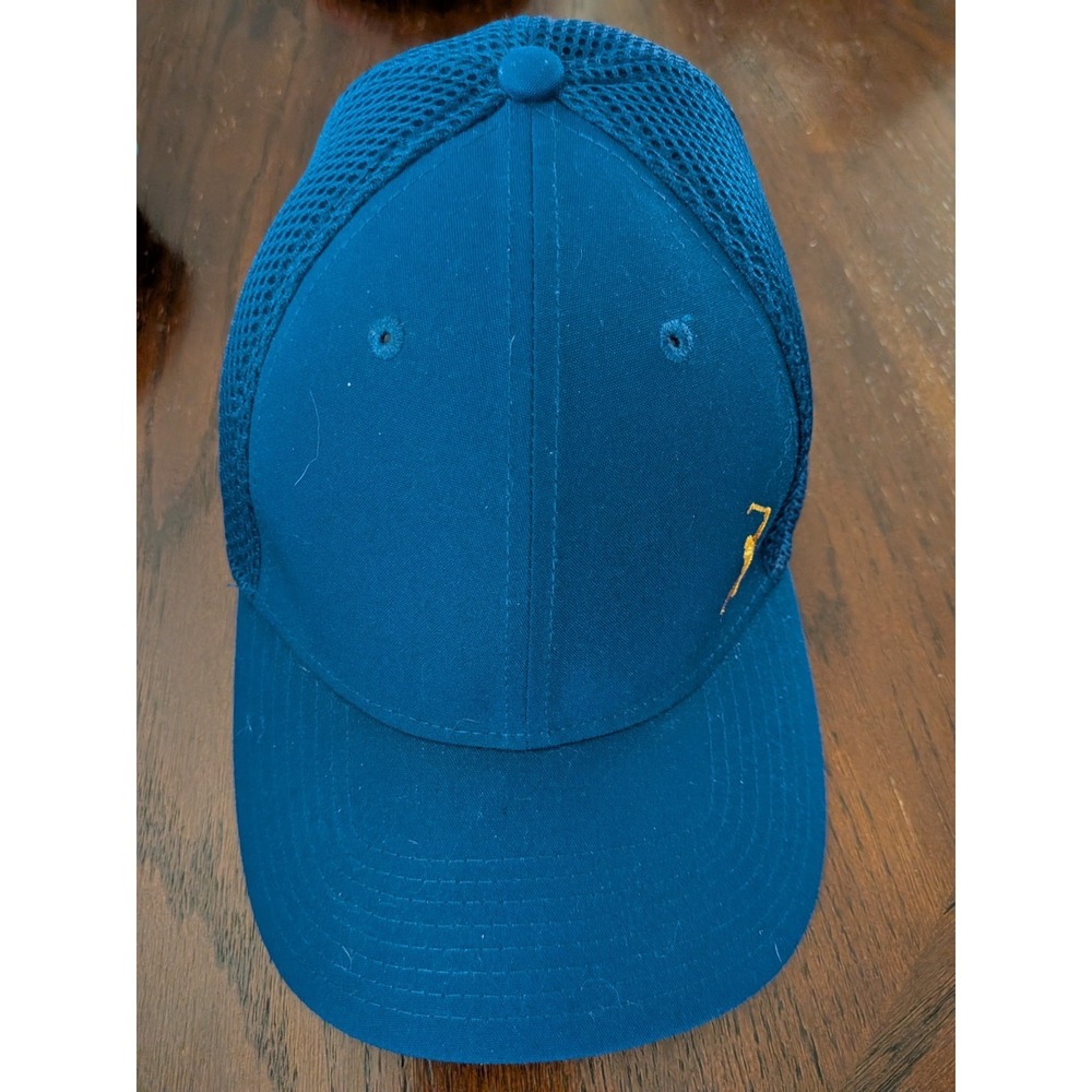 New Era Golf Flex Hat L/XL Blue Players Logo Cap